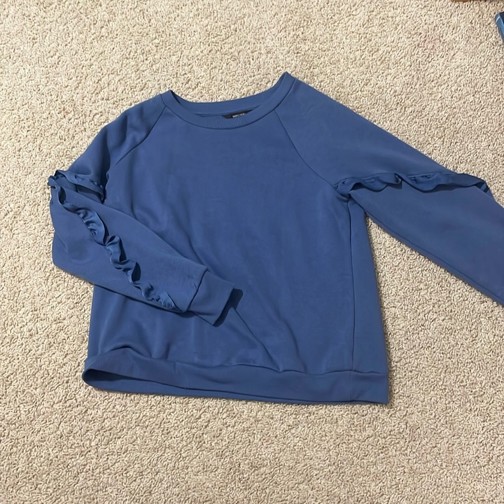 cute ruffled vera wang sweater
